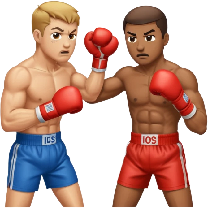 two boxers mid-punch emoji