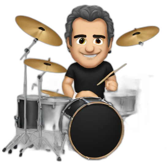 Tico torres playing drums emoji