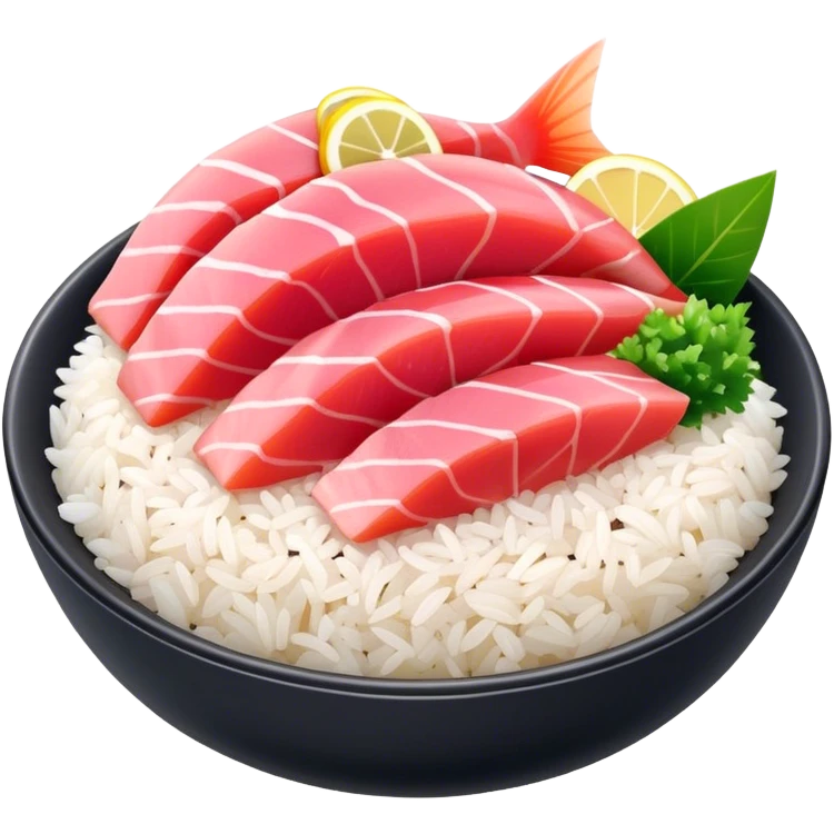 Sashimi over rice emoji