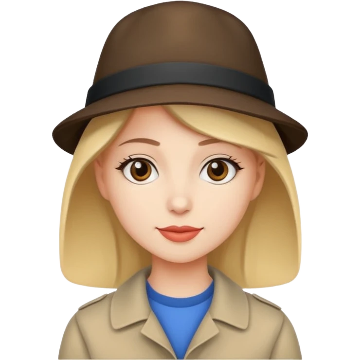Flat design style Sophie hat emoji