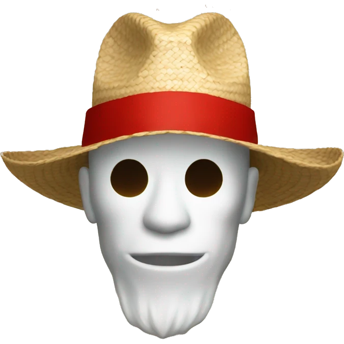 Strawhat with red strap emoji