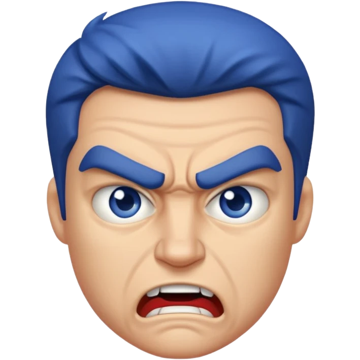 Créame una imagen de Ethan de Blu strike enojado emoji