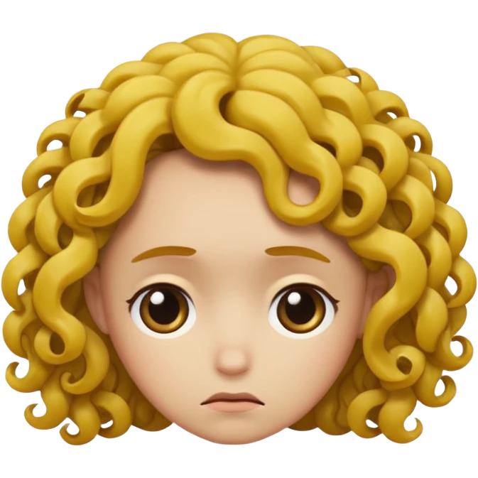 Sad + curls mean emoji