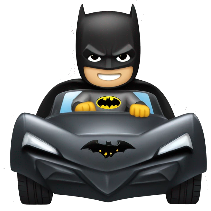 Batman is washing his Batmobile. emoji