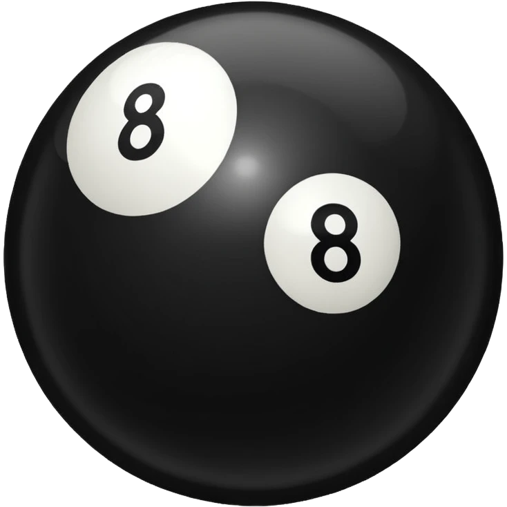 As este emoji 🎱 pero ponele un 1 a la par del ocho  emoji