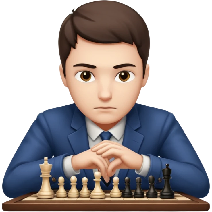 Player with chessboard emoji