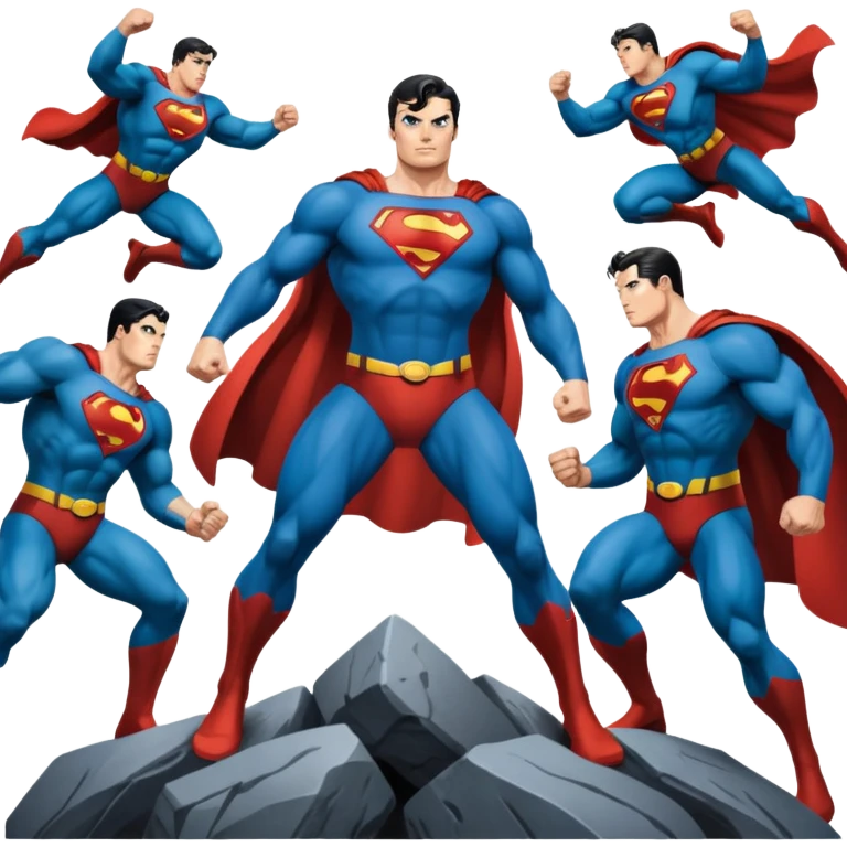 A comic book depicting the Superman Wars emoji