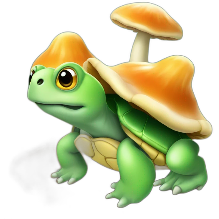 Tortue champignon emoji
