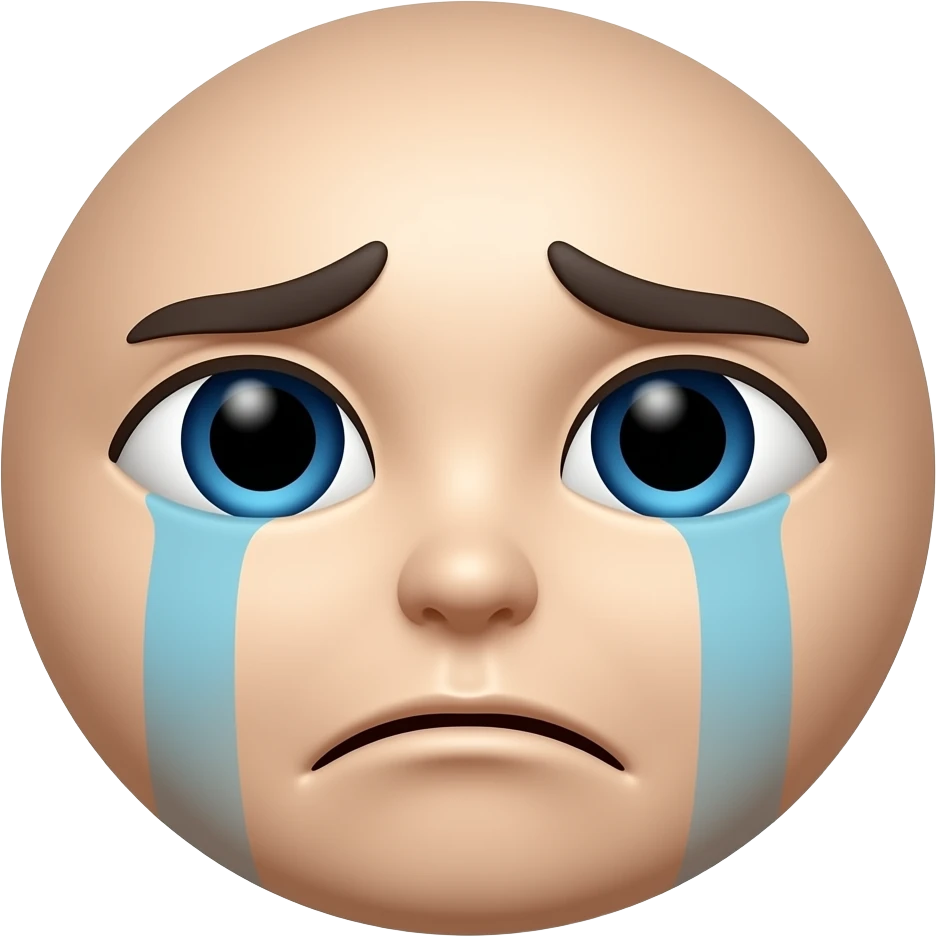 Haz que este emoji 🥺 haz que las cejas fruada los ojos los mismos y la boca también lo mismo emoji