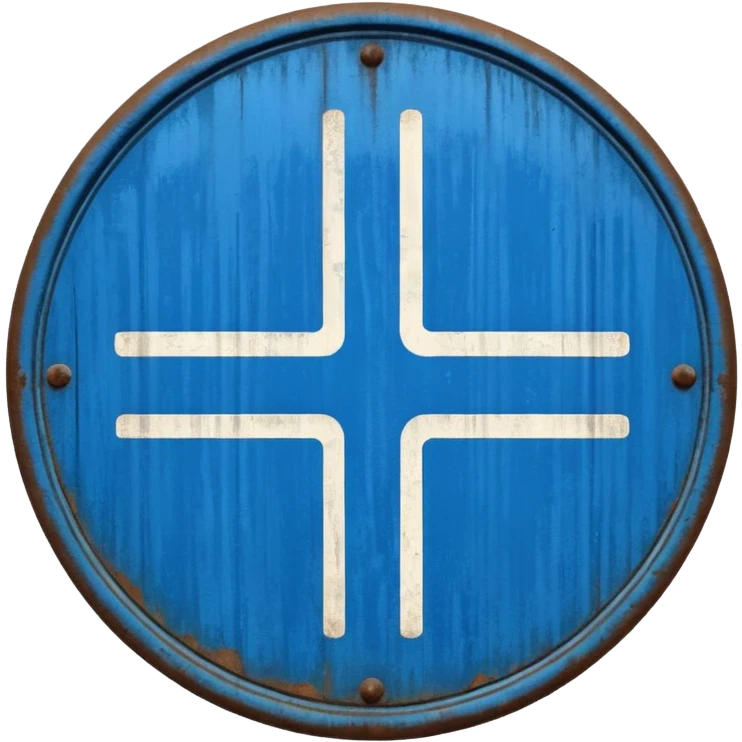 a blue road sign "blessed" emoji