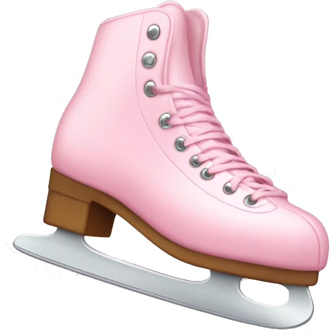 pastel pink ice skates emoji