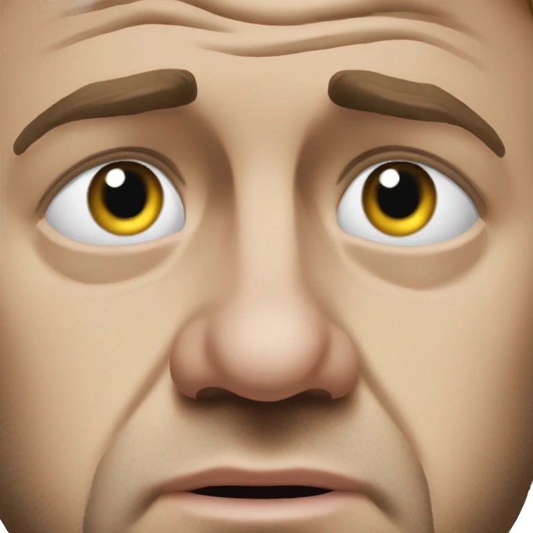 photorealistic Emmanuel Macron sad emoji