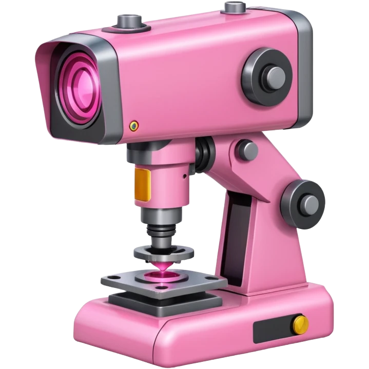 pink robotic machine welding laser emoji