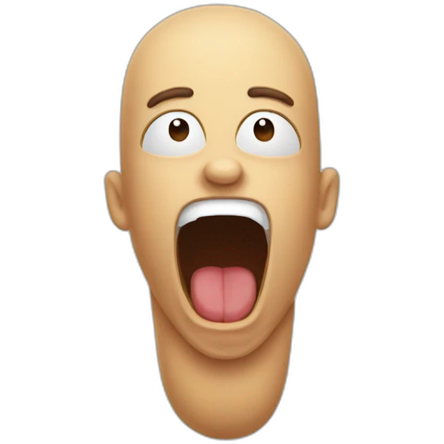 yawn emoji