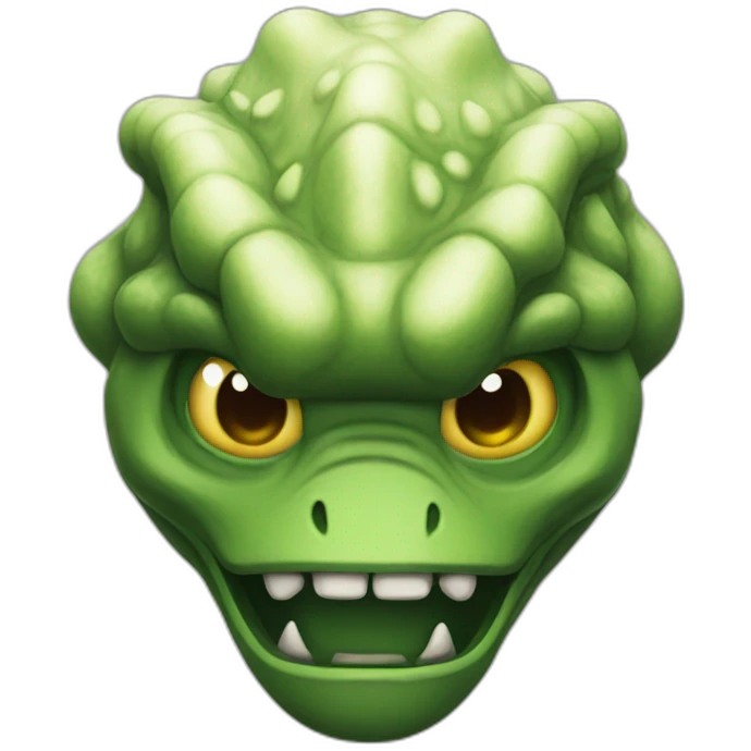 reptiloid in a suite emoji