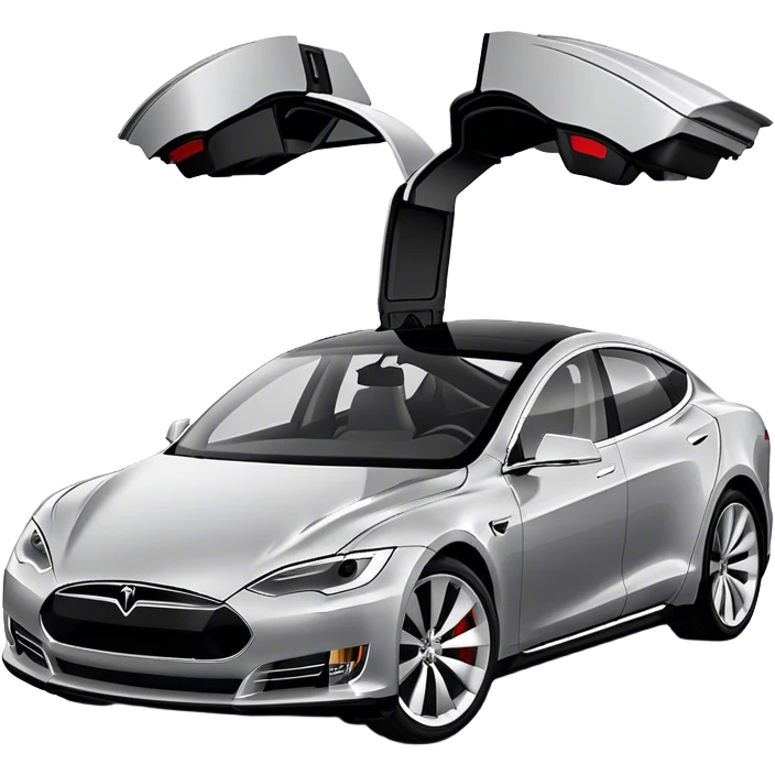 Tesla Model S - Tesla (Model Year: 2022) (Iconic colour: Silver) emoji