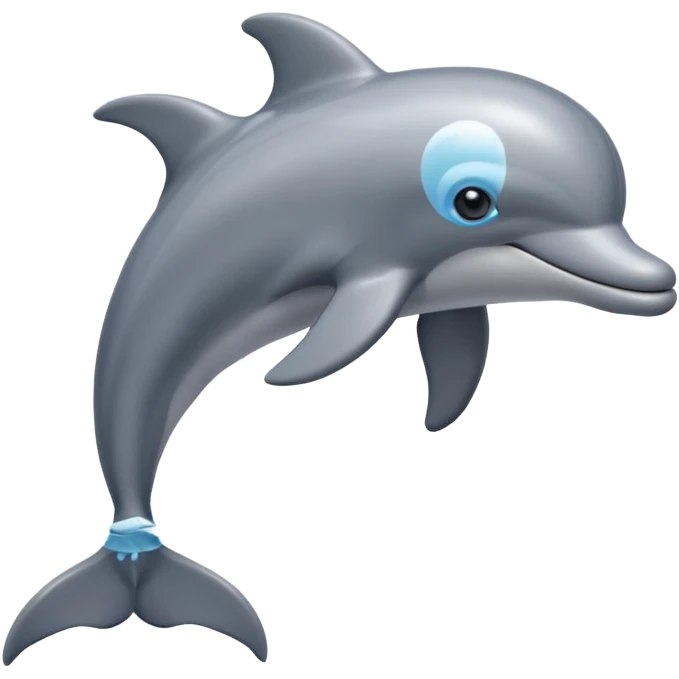 dolphin swimming in water emoji
