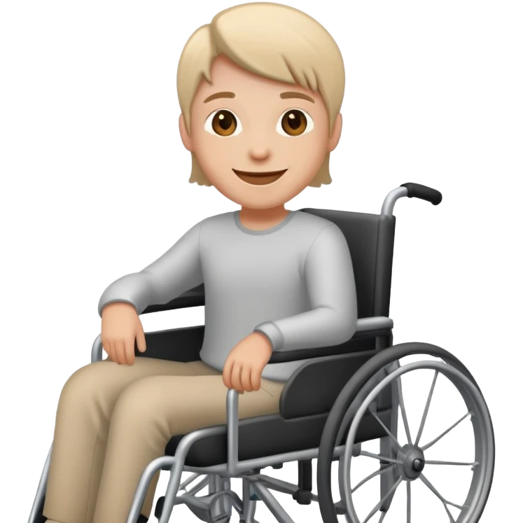 singe en fauteille roulant  emoji