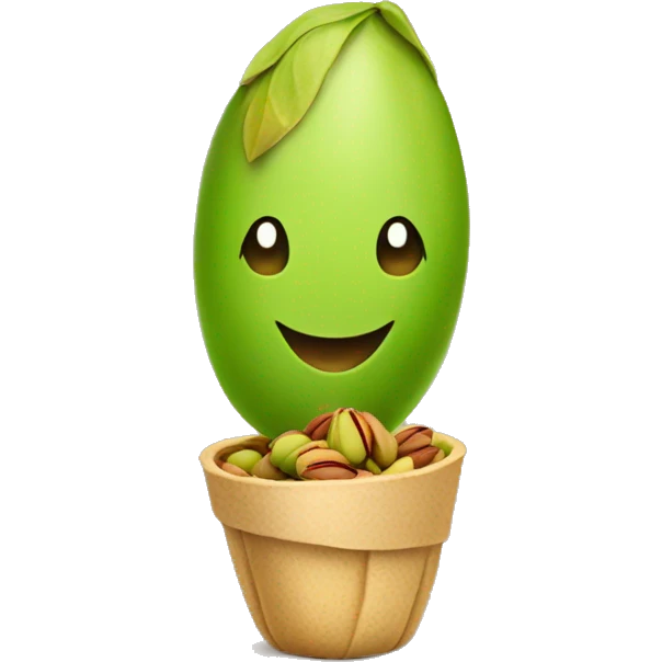 pistachio wishes happy Eid emoji
