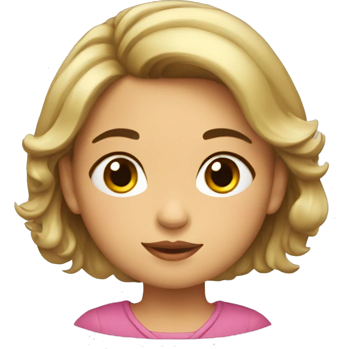 Cara de niña buena emoji