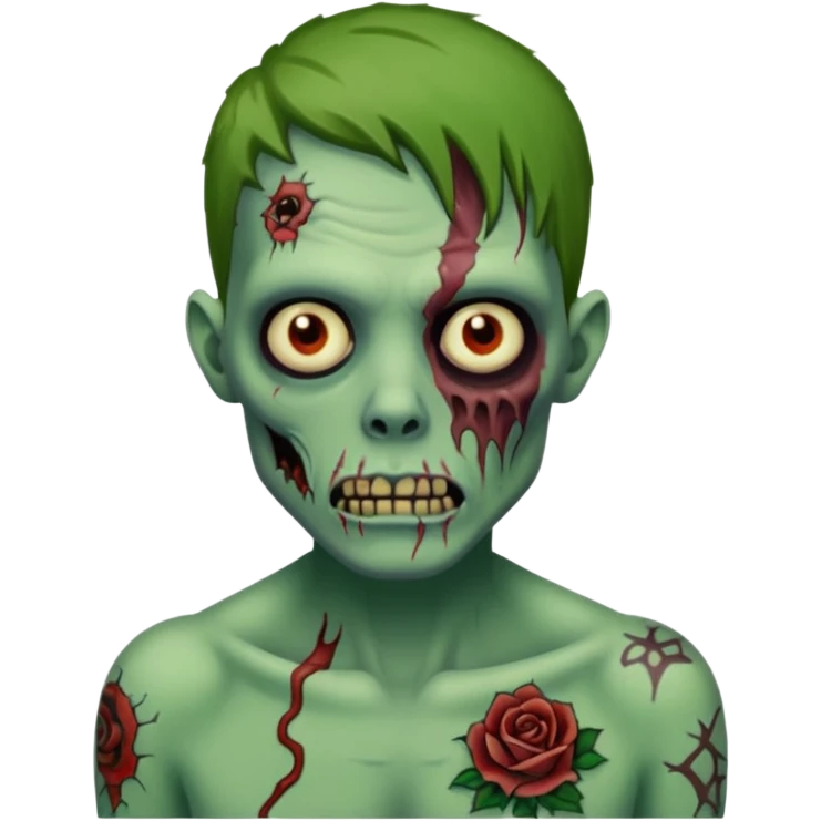 tattooed zombie emoji