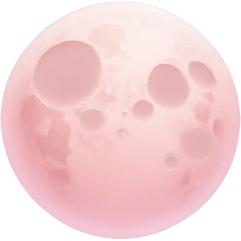 pastel pink moon emoji