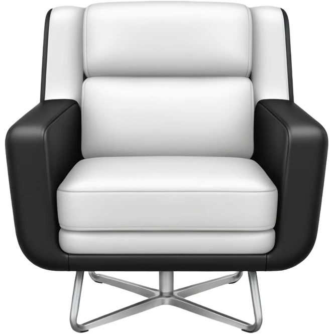 modern white chair emoji