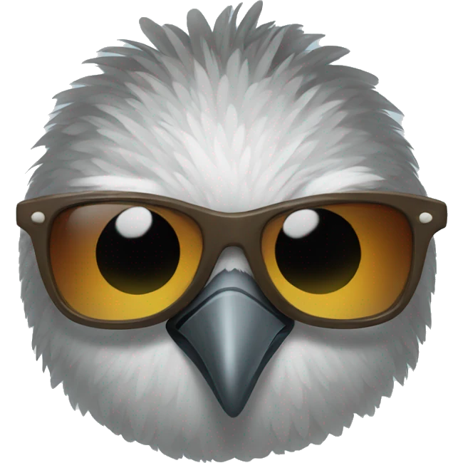 Bird with sunglasses emoji