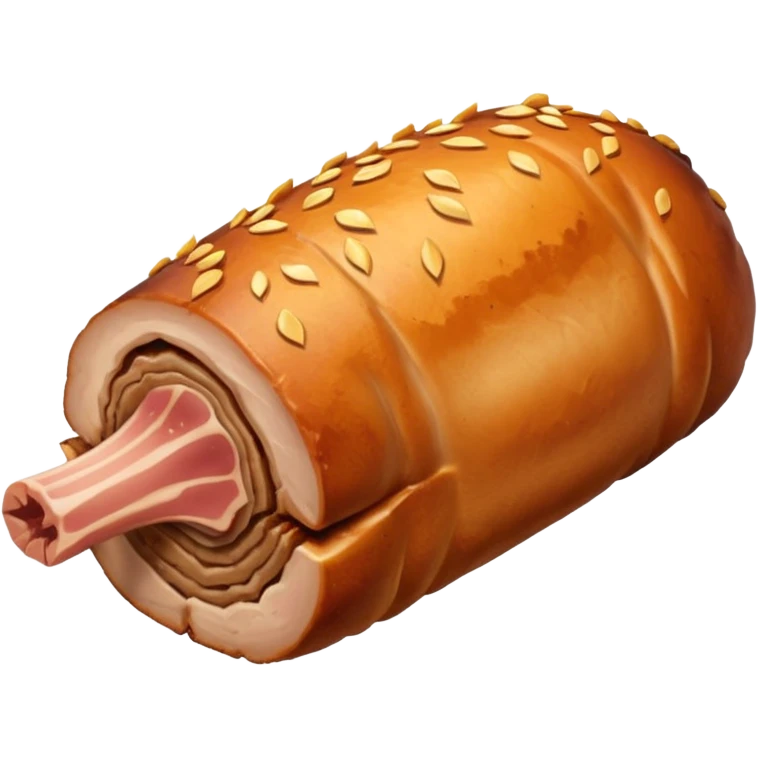 a roasted joint of pork emoji emoji