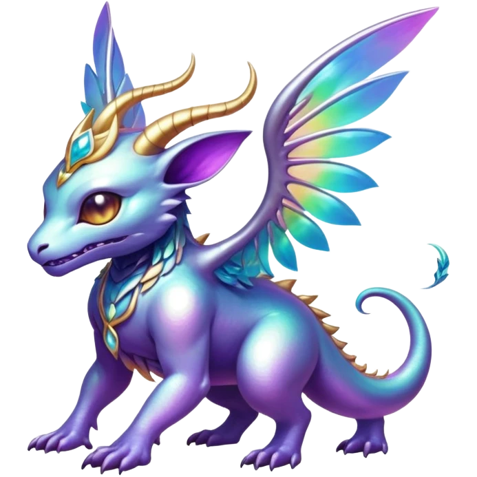 Epic divine complex detailed iridescent aesthetic-scenery-Fakémon-creature emoji