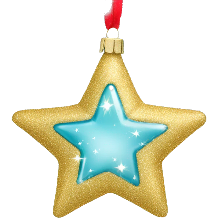 Sparkling star ornament emoji