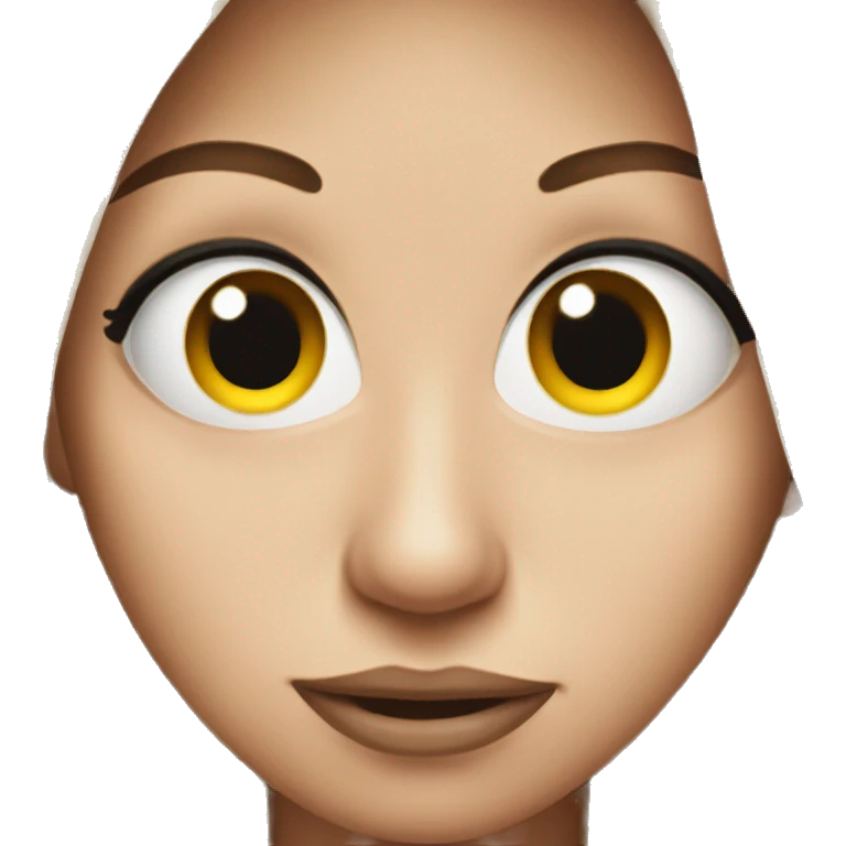 emoji doing side eye emoji