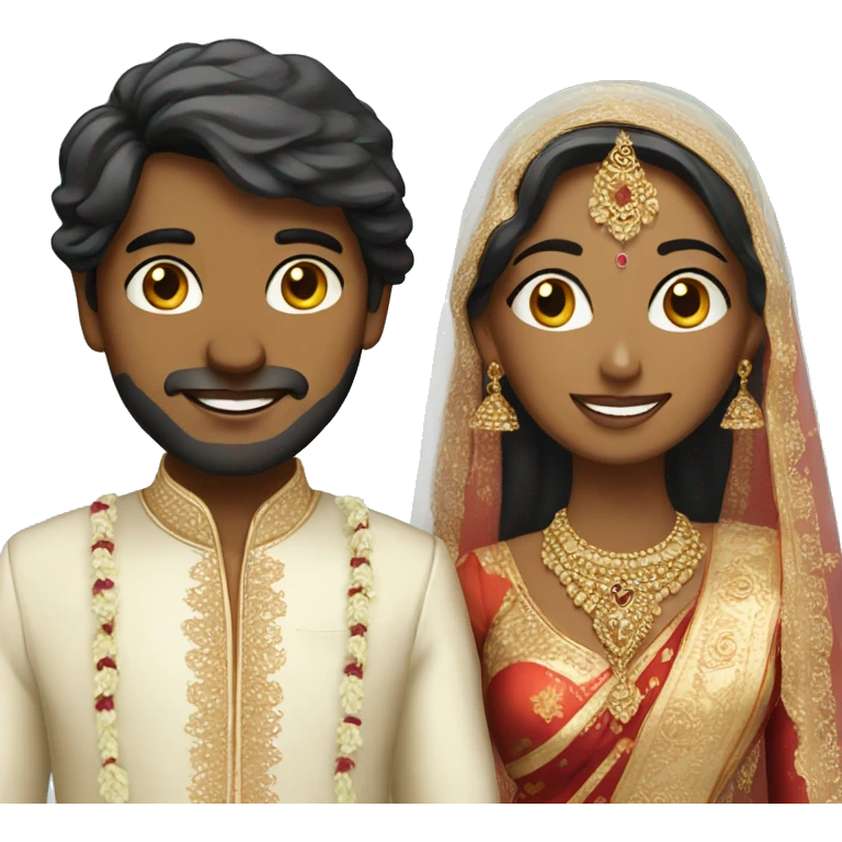 indian bride and groom emoji