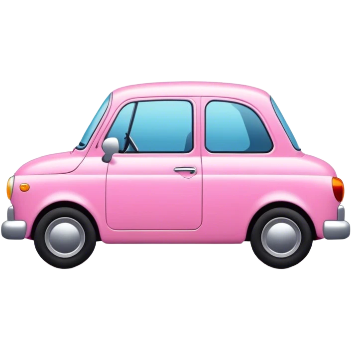 Pink car cute emoji