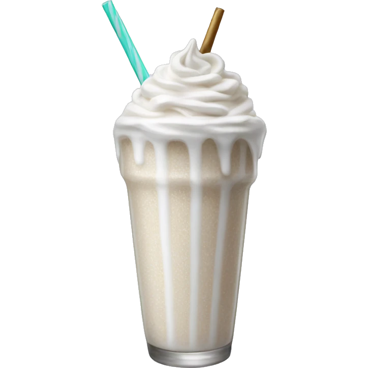 white sparkly milkshake emoji