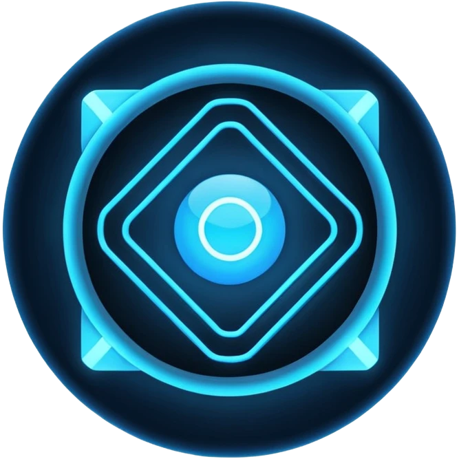 neon cyberpunk-themed icon representing personal agency emoji