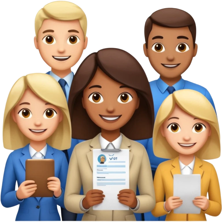 Candidates submitted CV through job portal
 emoji