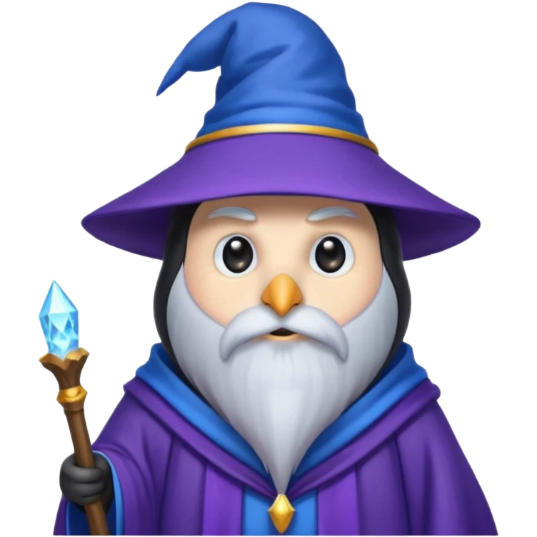 Penguin Wizard emoji