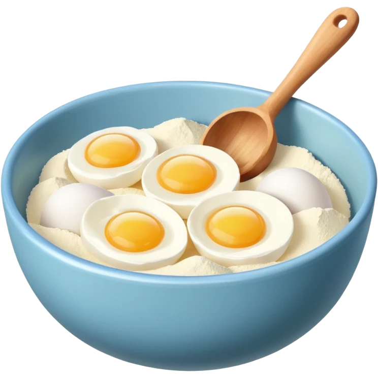 baking ingredients before preparation emoji