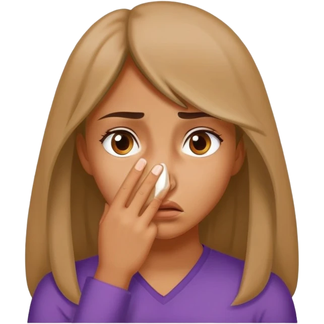 Girl-covering-nose-bad-smell emoji