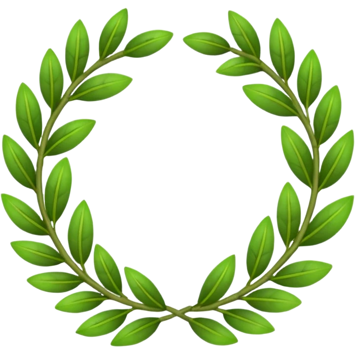 Create a laurel wreath for graduation in university emoji