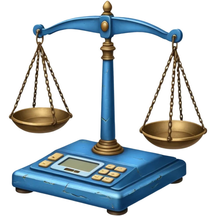 ancient Scale with Blue  emoji