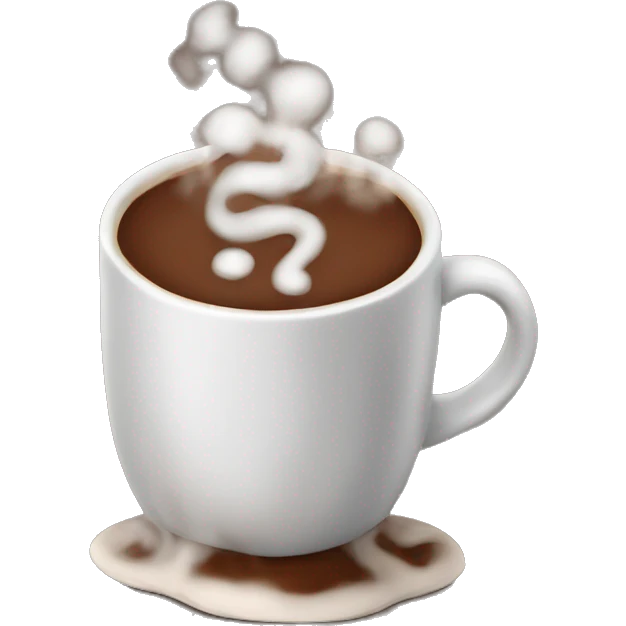 Hot cocoa steaming emoji