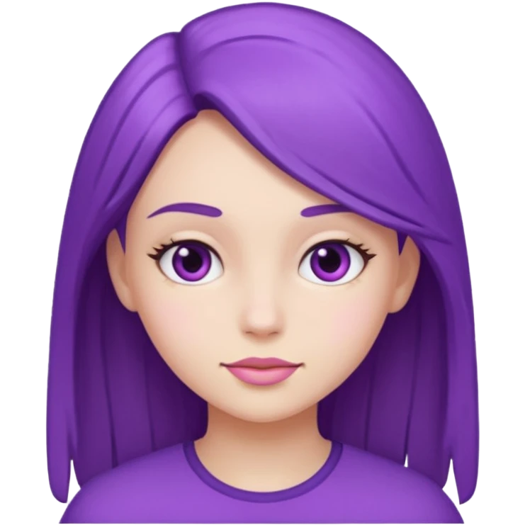 Purple girl emoji