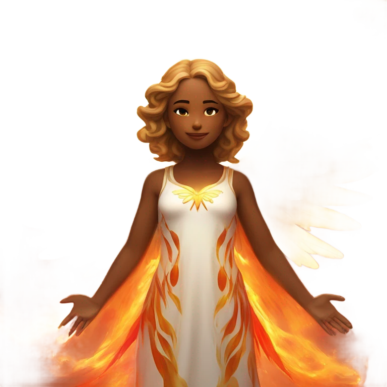 angel, surrounded by fire
 emoji