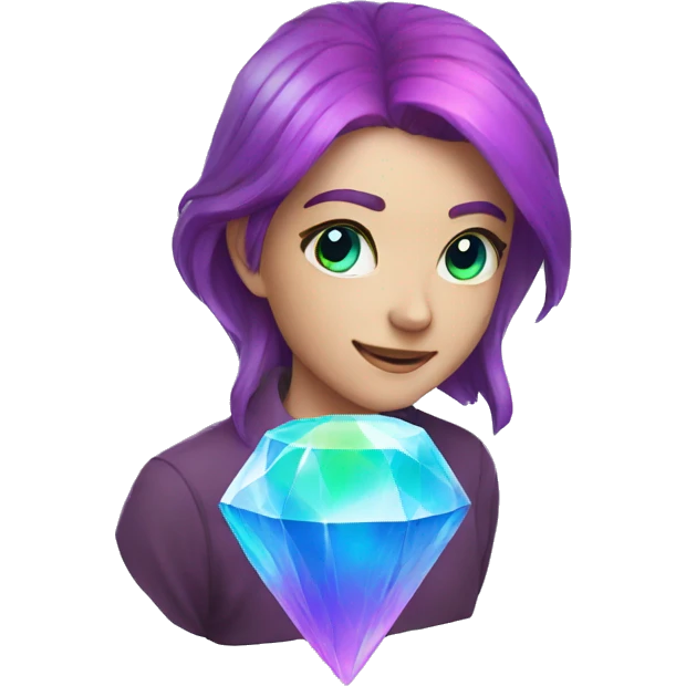 Rainbow gem emoji