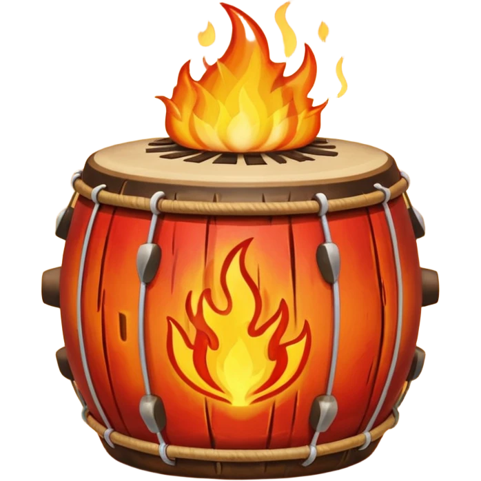 SHAMAN DRUM FIRE emoji
