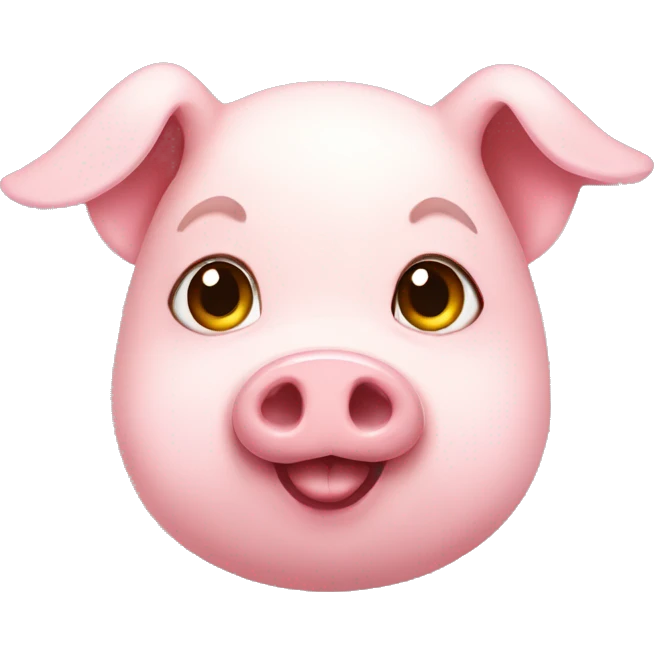 Cute girl pig emoji