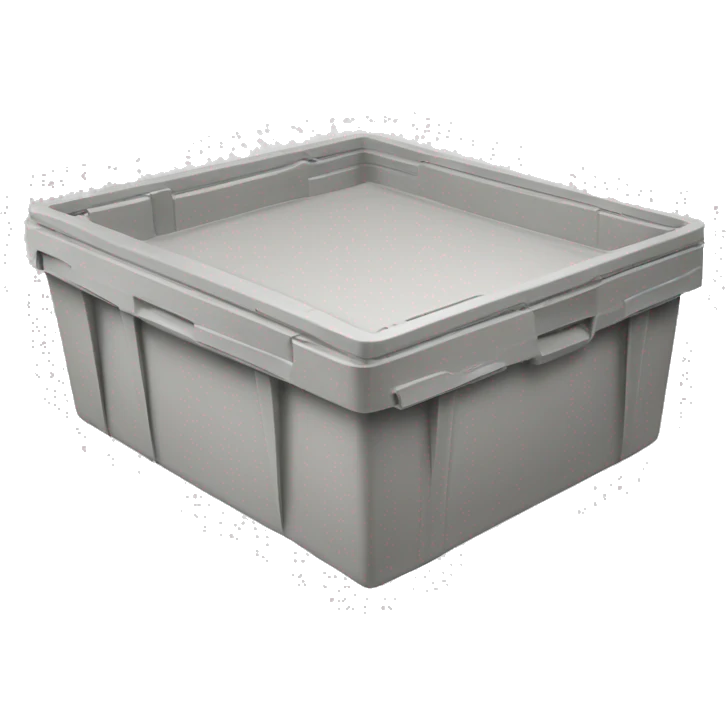 stackable plastic box euro emoji