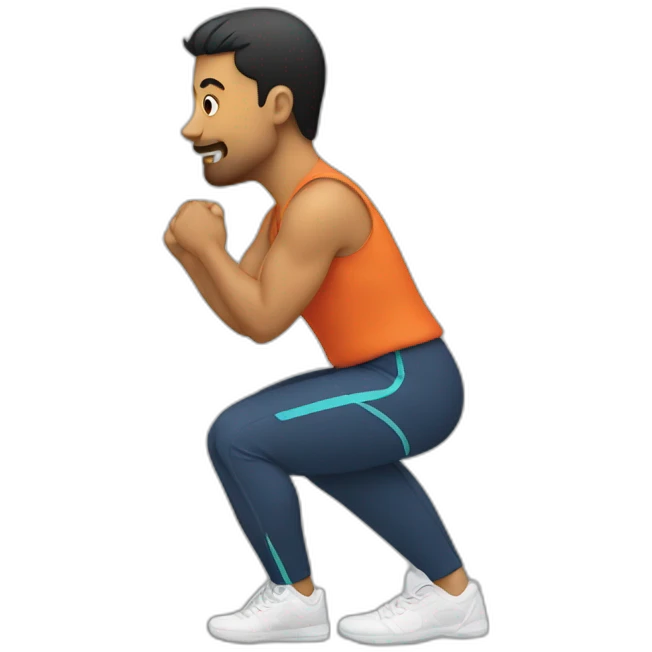 left leg squats emoji